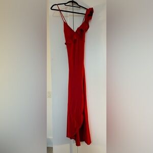 Urban Outfitters asymmetrical strappy floor length dress